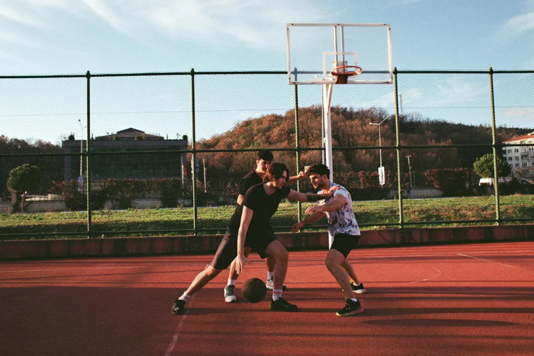 Founders playing sports together
